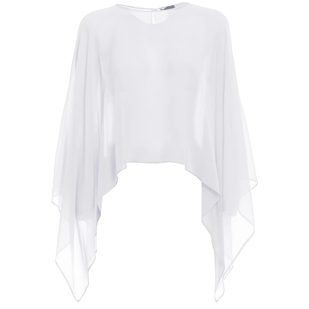 Women Black Chiffon Bolero Elegant Simple Soft Casual Cape Prom Party with Button Shrug for Lady Evening Dress Red Navy Shawl